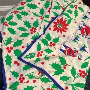 EUC CONDITION LUSH KNOT WRAP: ROCKING AROUND THE CHRISTMAS TREE *REVERSIBLE*